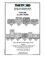 Thetford 162 series User And Installation Instructions Manual preview