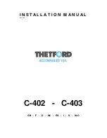Thetford C-402 Installation Manual preview