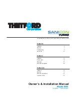 Thetford SANICON TURBO 300 Operating Instructions Manual preview