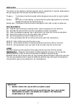 Preview for 9 page of Thetford SPINFLO FI 20000 User And Installation Instructions Manual