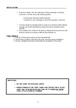 Preview for 13 page of Thetford SPINFLO FI 20000 User And Installation Instructions Manual