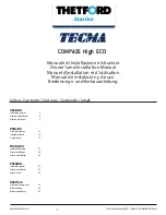 Thetford Tecma Compass High ECO Installation Manual preview