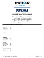 Thetford Tecma Compass High PREMIUM PLUS Installation Manual preview