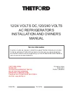 Предварительный просмотр 1 страницы Thetford TRC40 Installation And Owner'S Manual