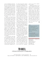 Preview for 4 page of Thiel CS1.5 Brochure