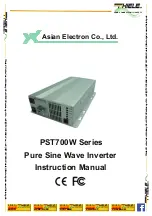 Preview for 1 page of Thiele PST700w Series Instruction Manual