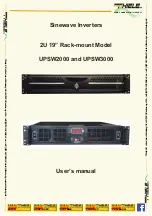 Thiele UPSW2000 User Manual preview