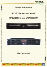 Preview for 1 page of Thiele UPSW2000HV User Manual