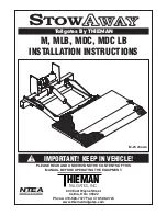 THIEMAN MDC LB Installation Instructions Manual preview