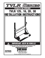 THIEMAN TVLR 125 Installation Instructions Manual preview