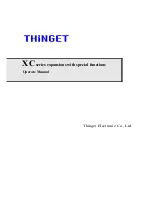 Предварительный просмотр 1 страницы Thinget XC-E4AD2DA Operator'S Manual