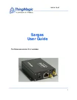 ThingMagic Sargas User Manual preview