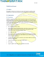 Preview for 4 page of ThingsMatrix TMX09 User Manual
