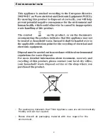 Предварительный просмотр 5 страницы Think Appliances BACE6006 User Manual