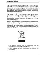 Предварительный просмотр 3 страницы Think Appliances GCE7000 User Manual