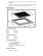 Preview for 8 page of Think Appliances GECE6002 User Manual