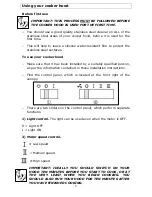 Preview for 9 page of Think Appliances GUH90 User Manual