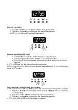 Preview for 14 page of Think Appliances VEF90EG Manual