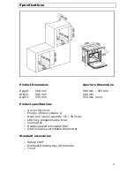 Предварительный просмотр 8 страницы Think Appliances VO6FPS User Manual