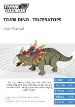 Preview for 1 page of THINK GIZMOS DINO TRICERATOPS User Manual