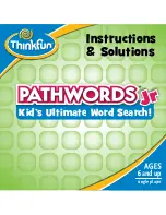 ThinkFun PathWords Instructions Manual preview