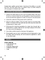 Preview for 16 page of Thinkkitchen GAUFRIER DOUBLE Instructions Manual