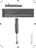 Preview for 1 page of Thinkkitchen PRO-STICK Instructions Manual