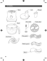 Предварительный просмотр 18 страницы Thinkkitchen Robot culinaire Instructions Manual