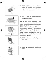 Предварительный просмотр 22 страницы Thinkkitchen Robot culinaire Instructions Manual