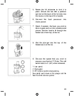 Предварительный просмотр 23 страницы Thinkkitchen Robot culinaire Instructions Manual