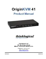 Preview for 1 page of Thinklogical OriginKVM 41 Product Manual