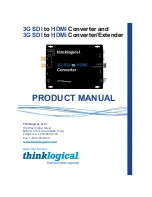 Preview for 1 page of Thinklogical SDC-000001 Product Manual