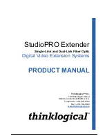 Thinklogical StudioPRO Product Manual preview