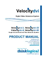 Preview for 1 page of Thinklogical Velocitydvi-3 Product Manual