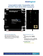 Preview for 22 page of Thinklogical Velocitydvi-3 Product Manual