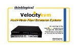 Thinklogical VelocityKVM-24 Quick Start Manual предпросмотр