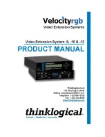 Предварительный просмотр 1 страницы Thinklogical Velocityrgb Video Extension System-10 Product Manual