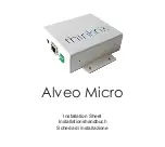 Thinknx Alveo Micro Installation Sheet preview