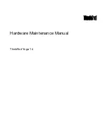 Preview for 1 page of ThinkPad Yoga 14 Hardware Maintenance Manual