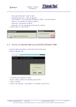 Preview for 10 page of ThinkTel Think365 Setup Manual
