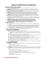 Preview for 5 page of ThinkVision V200P WIDE User Manual