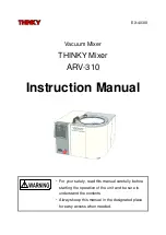 Preview for 1 page of Thinky ARV-310 Instruction Manual