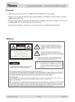 Preview for 3 page of Thinuna VTA-240F II Operation Manual