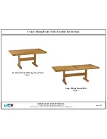 Preview for 1 page of THIS END UP FURNITURE Classic Small Dining Room Table Assembly Instructions