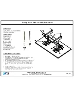 Preview for 2 page of THIS END UP FURNITURE Classic Small Dining Room Table Assembly Instructions