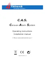 Thitronik c.a.s. Operating Instructions And Installation Manual preview