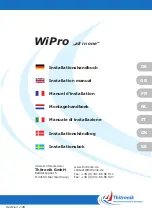 Preview for 1 page of Thitronik WiPro Installation Manual