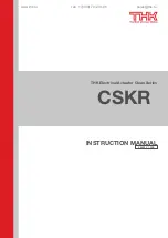 THK CSKR Instruction Manual предпросмотр