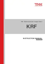 THK KRF Instruction Manual preview