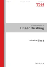 THK Linear Bushing Instruction Manual preview